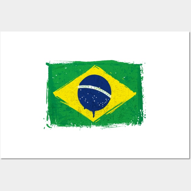 Brazil Flag Wall Art by Islanr